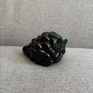 Elegant Purple Glass Grape Accent Piece